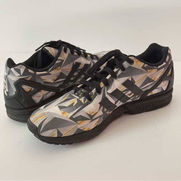 ADIDAS Men's ZX Flux “Geometric Print” Sneakers #AQ3149 Size US 10 - Picture 5 of 12
